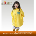 Best selling raincoats,top quality kids lovely yellow small poncho for girls